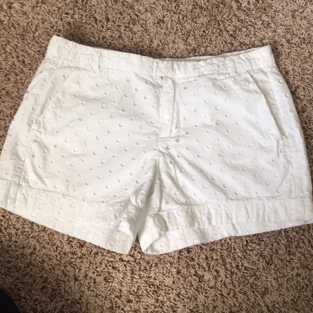 Gap White Eyelet Shorts